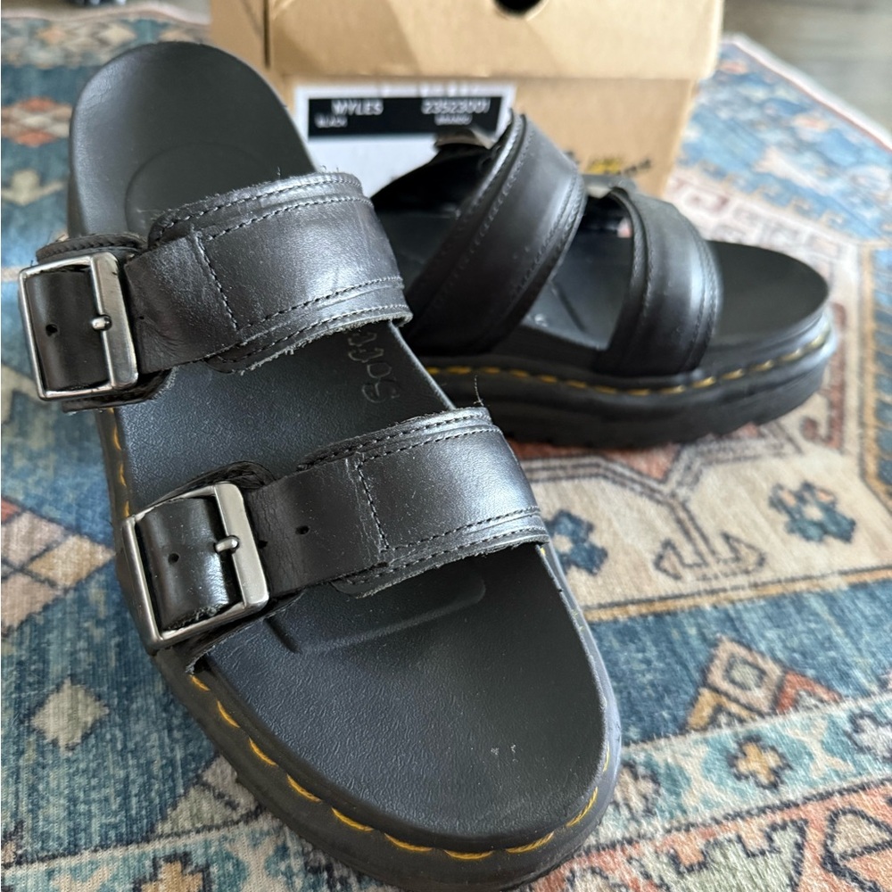 Dr. Martens Myles Slide Sandal - Black
